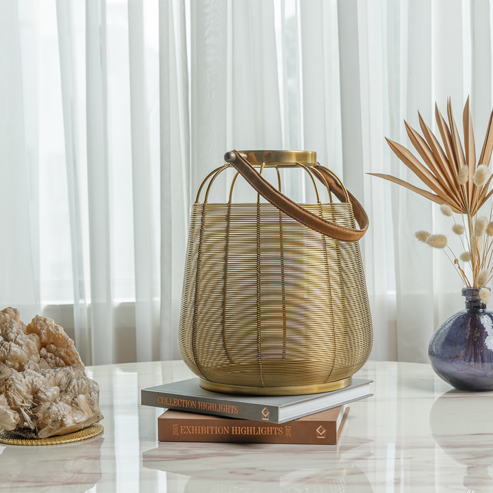 New Age Nordic Gold Lantern