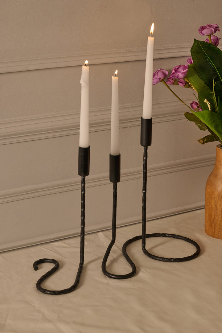 Black Candle Holder