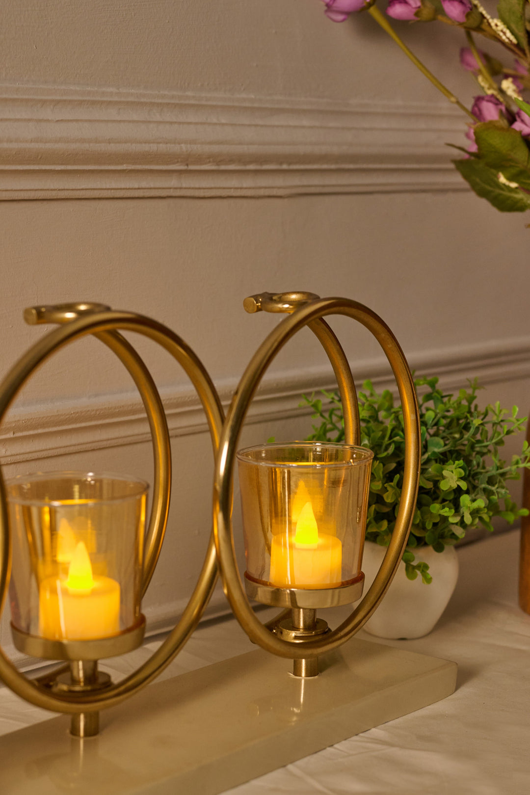 Matallic Candle Holder