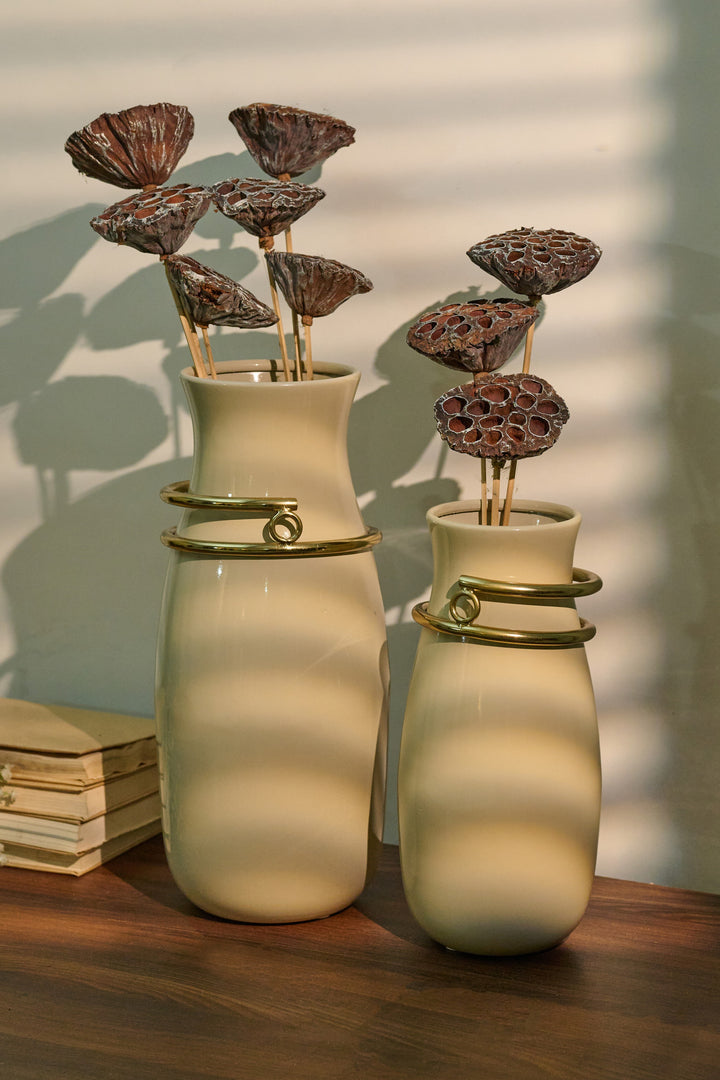 Set of 2- Vase, Flower Pot