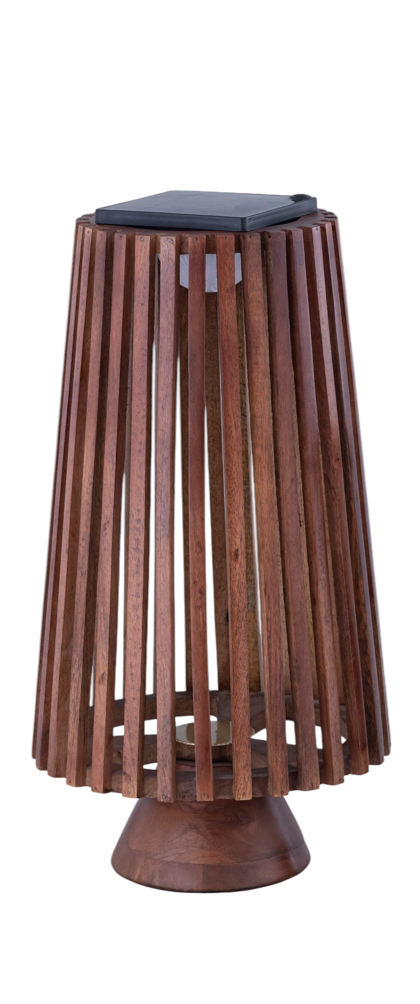 Solar Lantern, Solar Glow Wooden Lantern