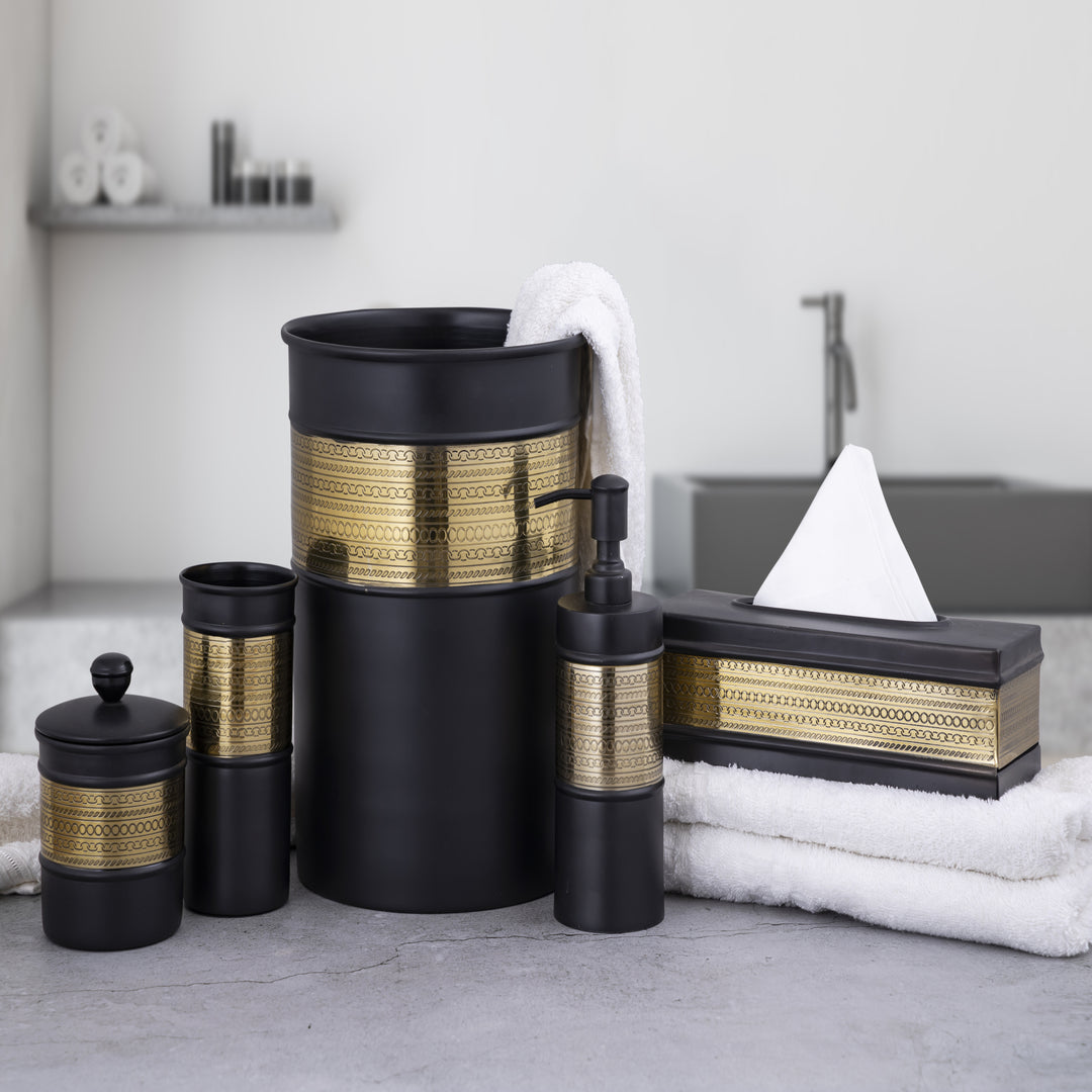 Dome Black Bathroom Set