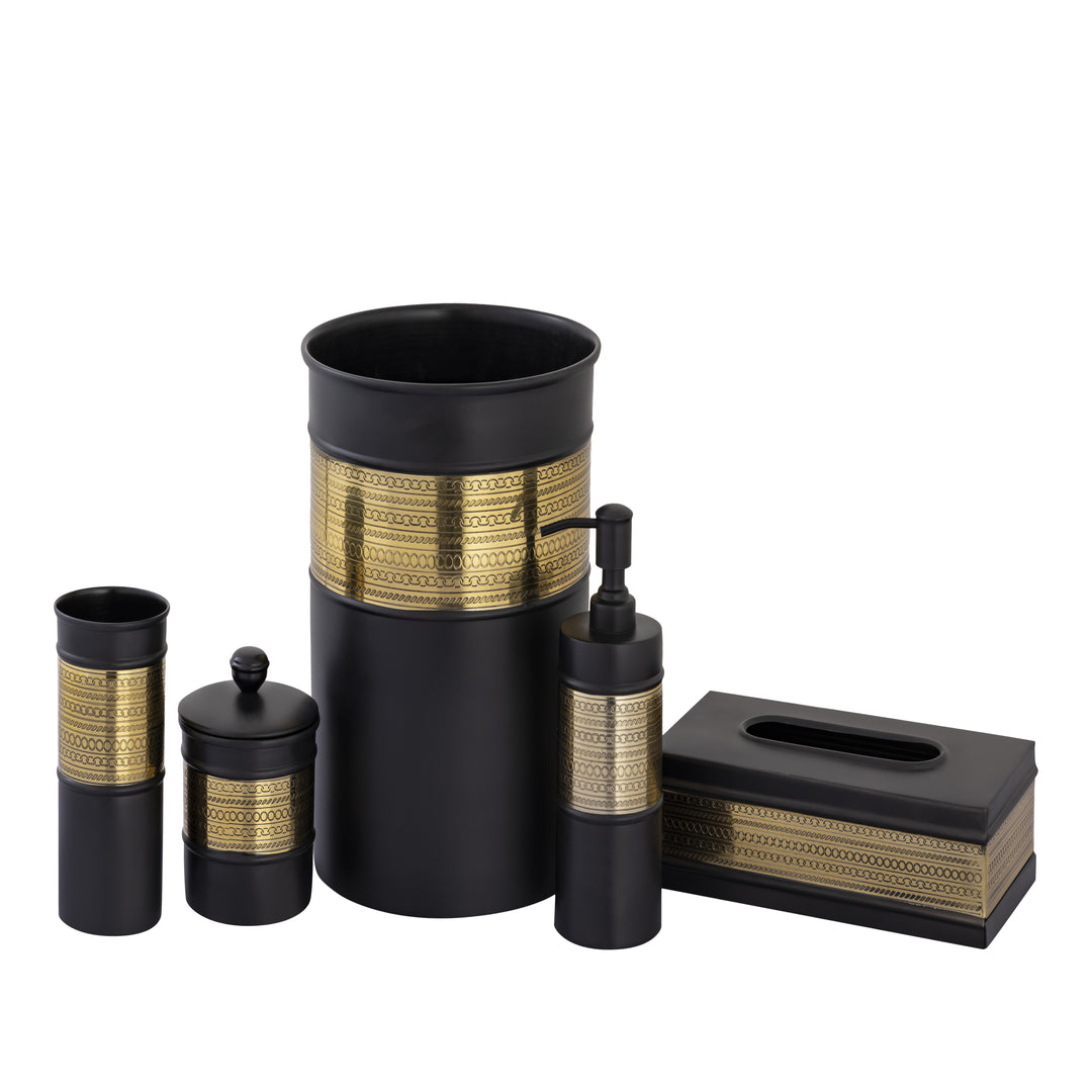 Dome Black Bathroom Set